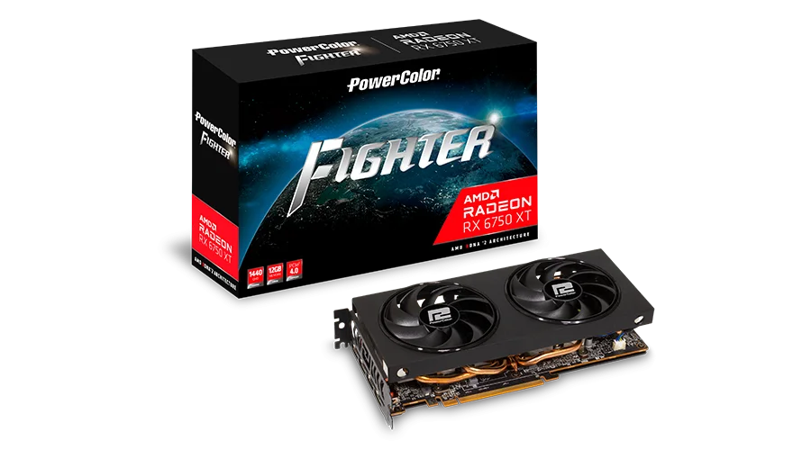 PowerColor Fighter AMD Radeon RX 6750 XT 12GB GDDR6